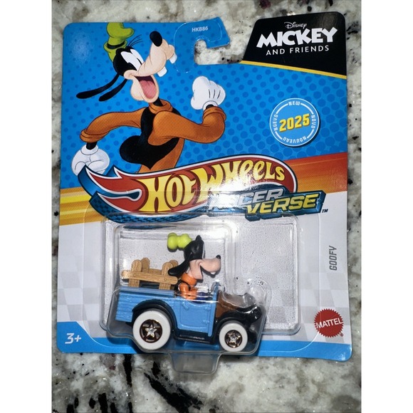 Hot Wheels Other - 2025 Hot Wheels Racer Verse Disney Mickey and Friends "GOOFY" NEW IN HAND